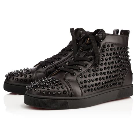 black spiked louis vuitton shoes|christian Louboutin silver spiked shoes.